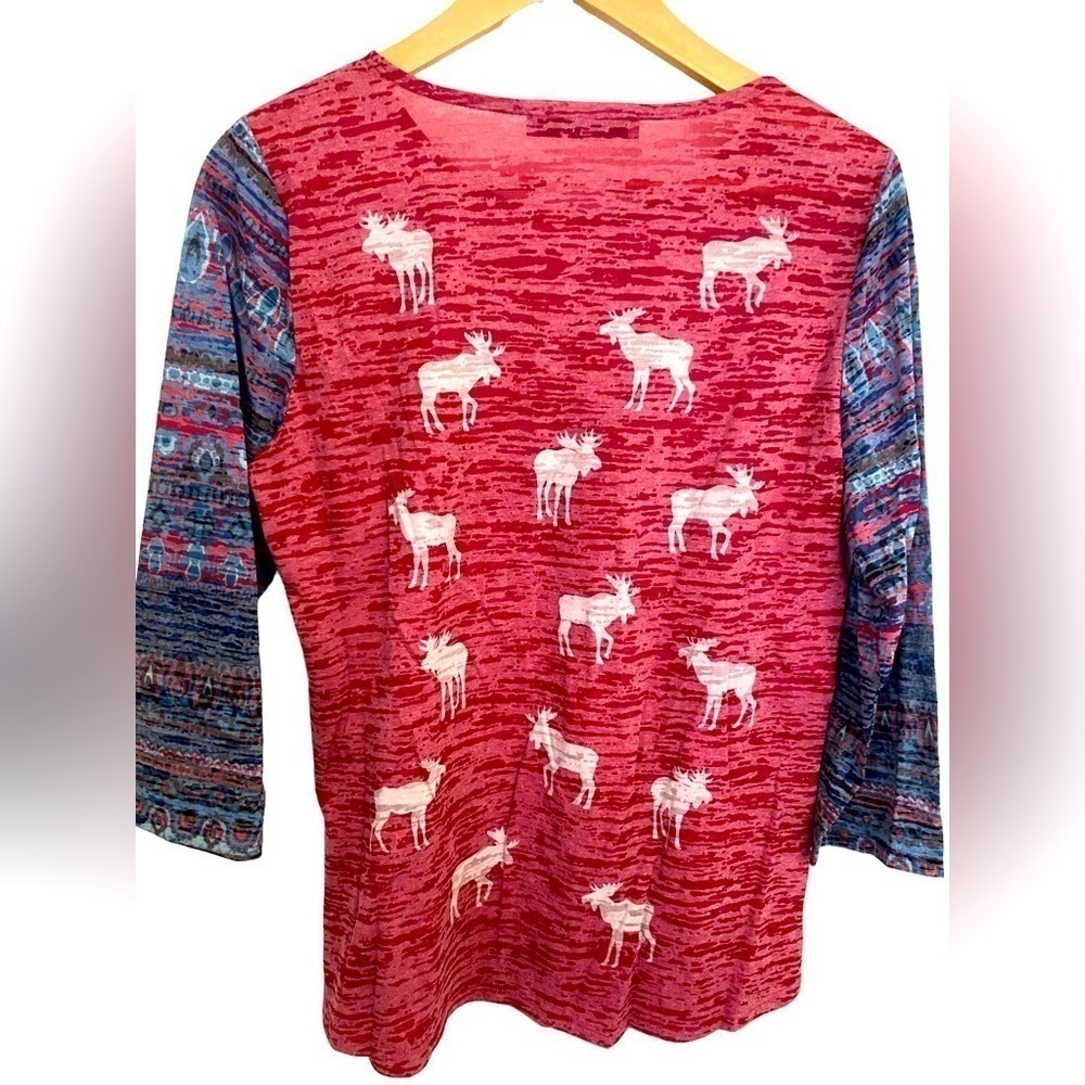 Astrologie Top l Long Sleeve Crew Neck Shirt l Red Top l long sleeve Tee l 0826 - Picture 2 of 5